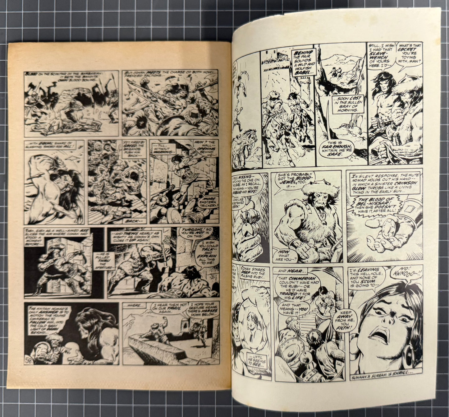 CONAN THE BARBARIAN #9 [YAFFA PUBLISHING] AUSTRALIAN MARVEL DIGEST COMIC 1981