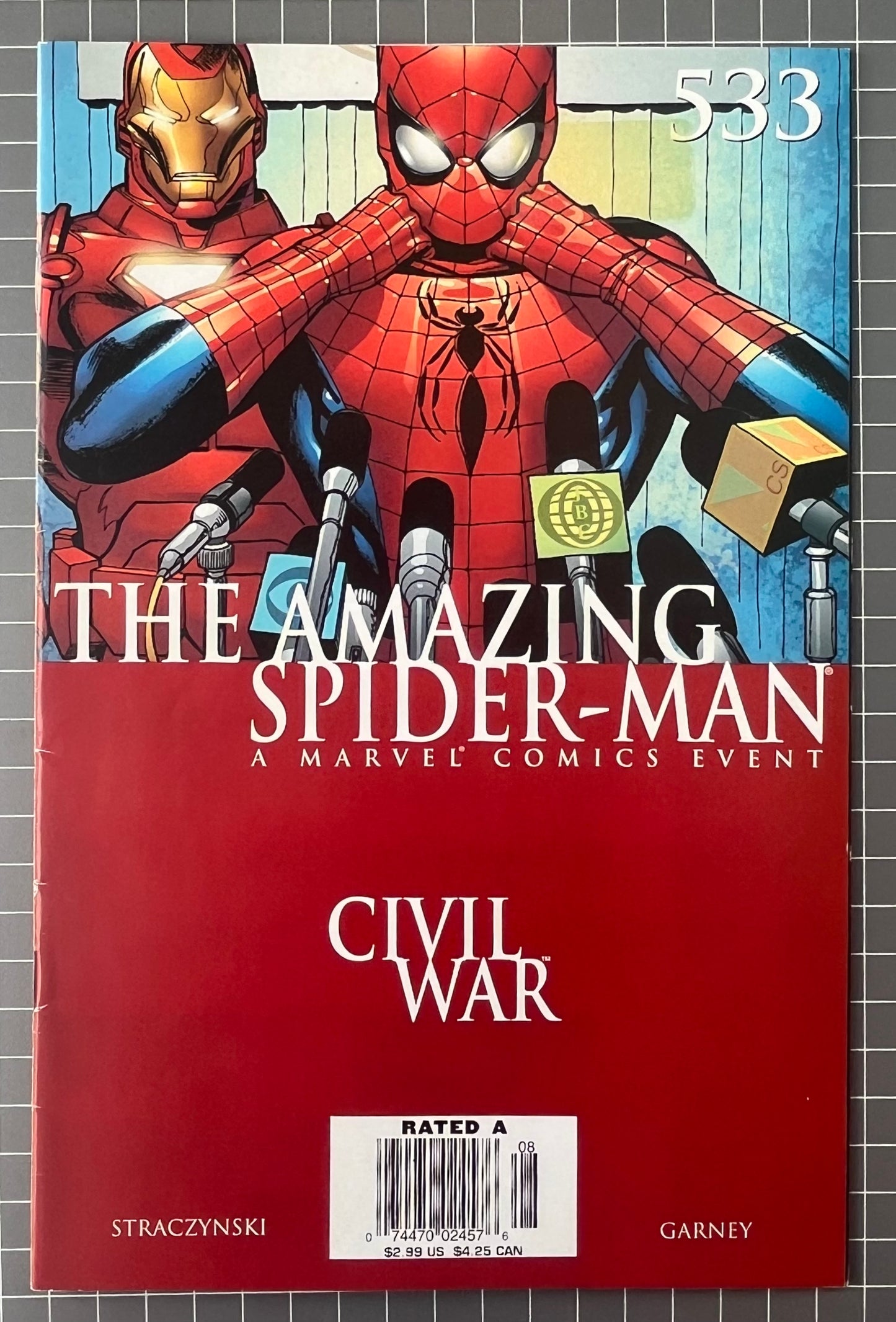 THE AMAZING SPIDER-MAN #533 [MARVEL COMICS] NEWSSTAND *CIVIL WAR* 2006 FN