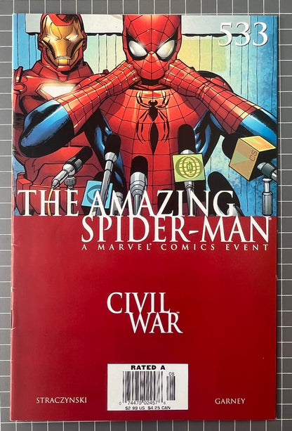 THE AMAZING SPIDER-MAN #533 [MARVEL COMICS] NEWSSTAND *CIVIL WAR* 2006 FN