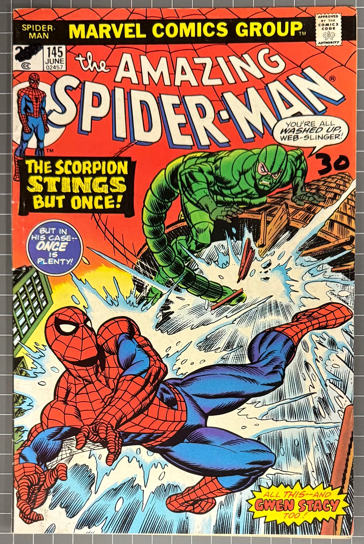 THE AMAZING SPIDER-MAN #145 [MARVEL COMICS] 1975 FN+