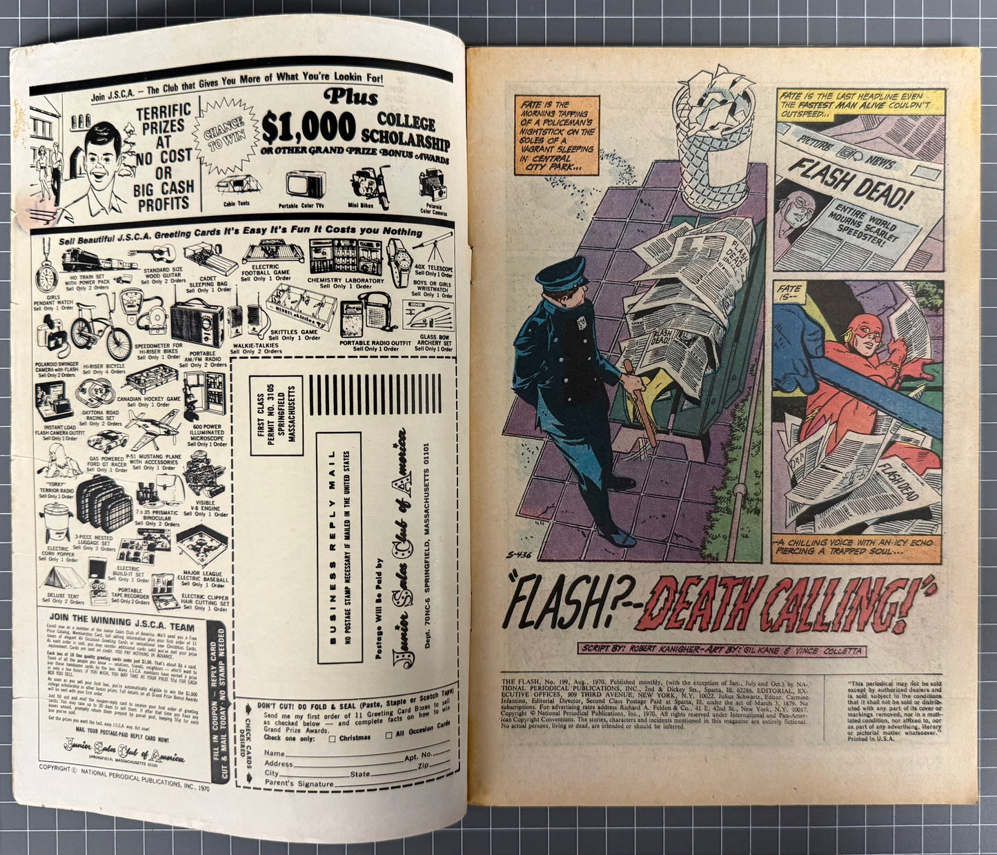 THE FLASH #199 [DC COMICS] 1970 VG/FN