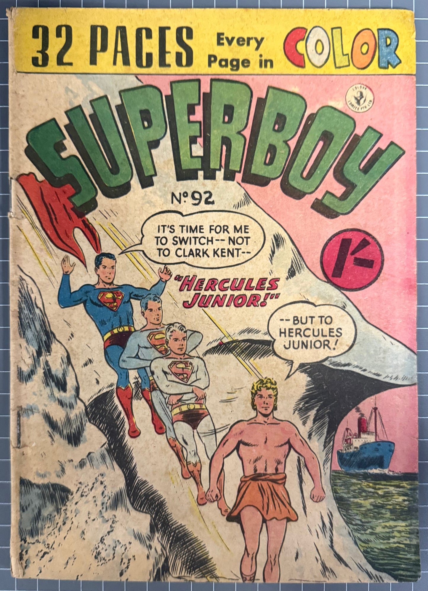 SUPERBOY #92 [COLOUR COMICS] AUSTRALIAN PRE-DECIMAL *SCARCE* 1956