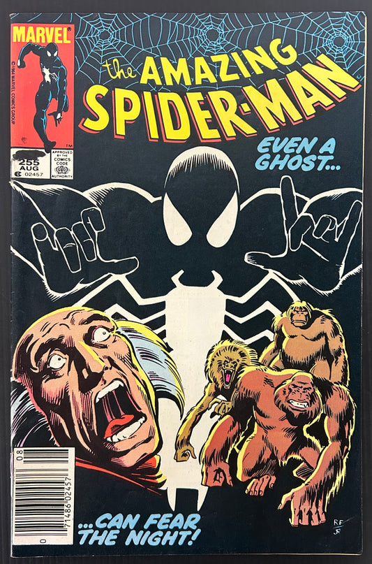 🔑  AMAZING SPIDER-MAN #255 [MARVEL COMICS] *1ST APP. BLACK FOX*1984 FN