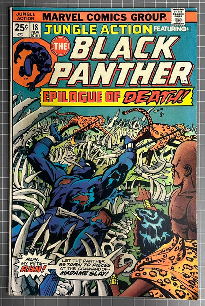 🔑 JUNGLE ACTION #18 [MARVEL COMICS] *MADAME SLAY DEBUT* DIRECT 1975