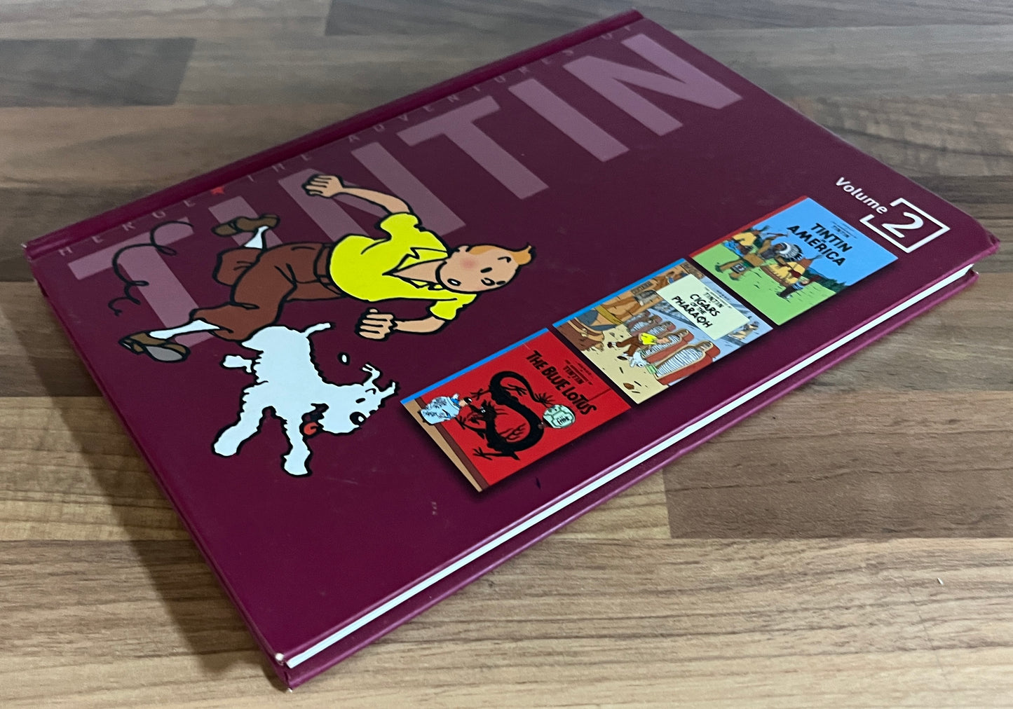The Adventures of Tintin Volume 2, in America, Cigars of the Pharaoh, The Blue Lotus - Herge HC, Egmont
