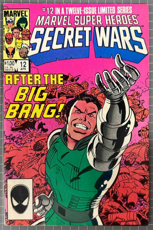 🔑 MARVEL SUPER-HEROES SECRET WARS #12 [MARVEL COMICS] DIRECT *FINAL ISSUE* 1985 FN