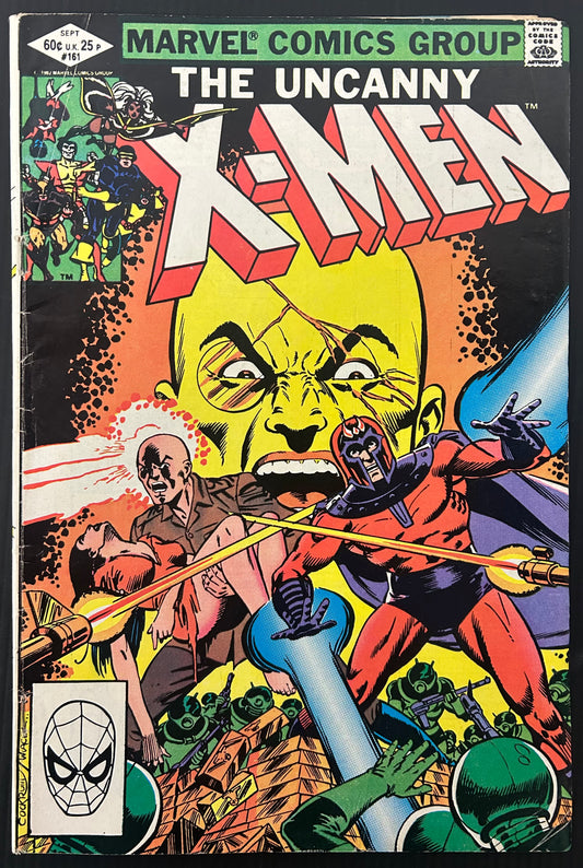 🔑 THE UNCANNY X-MEN #161 [MARVEL COMICS] DIRECT *ORIGIN OF MAGENTO* 1982 VG/FN