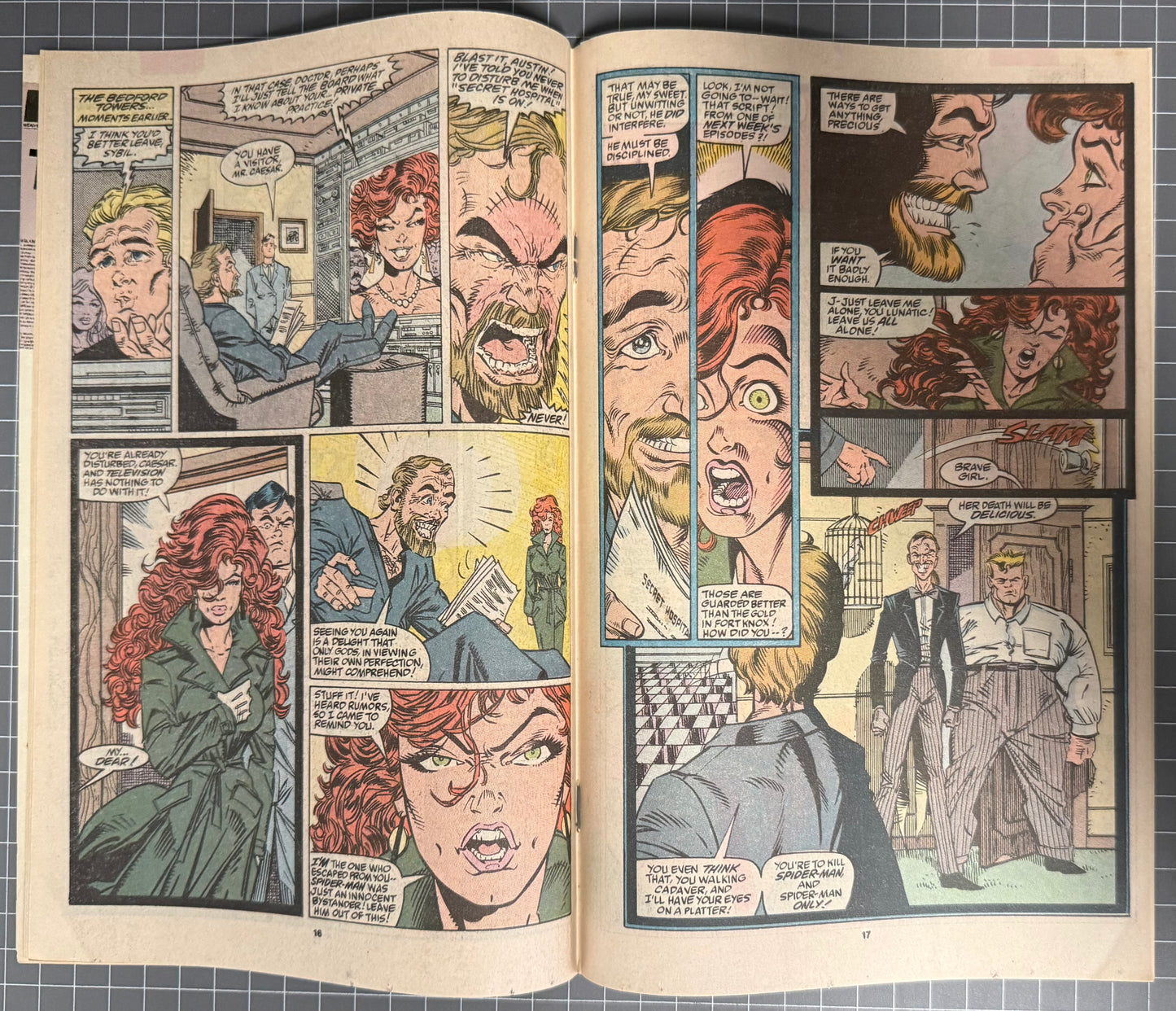 🔑 THE AMAZING SPIDER-MAN #332 [MARVEL COMICS] DIRECT *VENOM* 1990 VF-