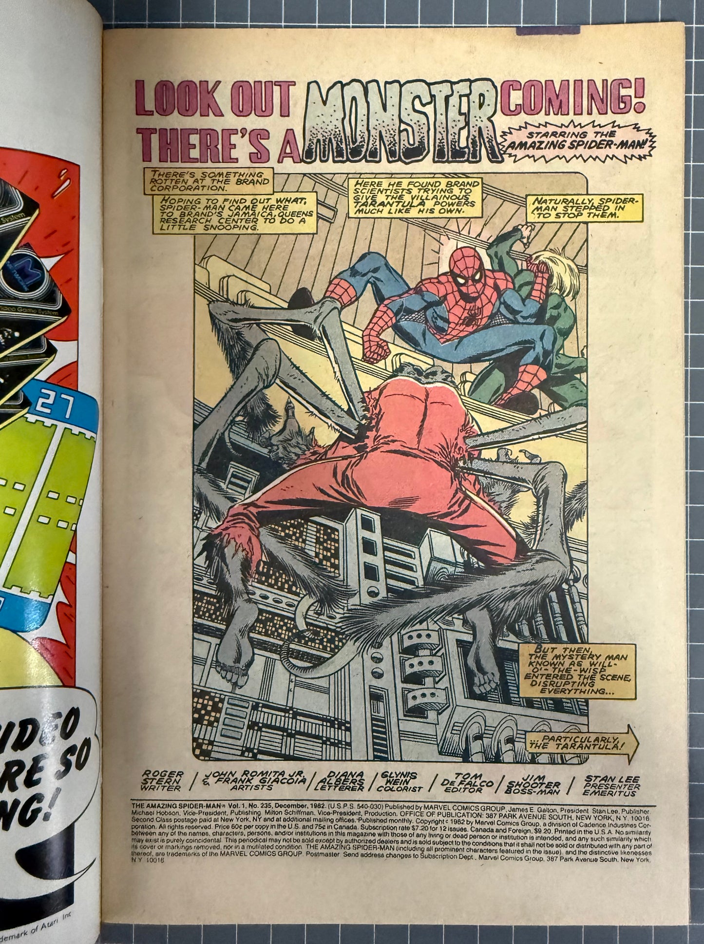 THE AMAZING SPIDER-MAN #235 [MARVEL COMICS] DIRECT 1982 VF+