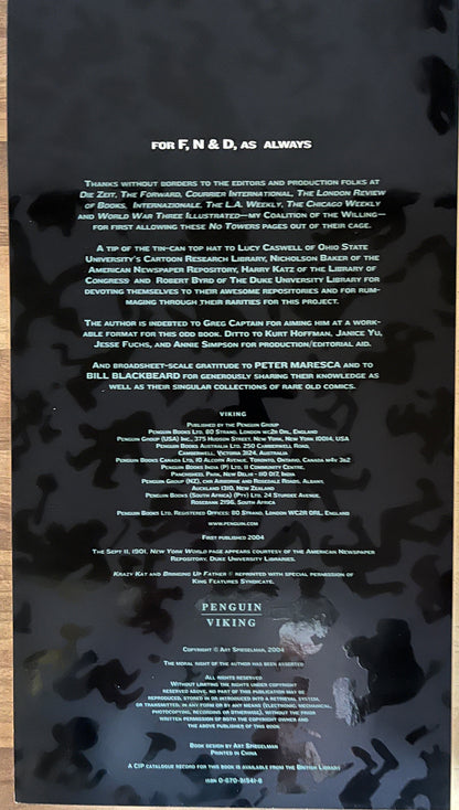 In the Shadow of No Towers by Art Spiegelman Hardcover Board Book