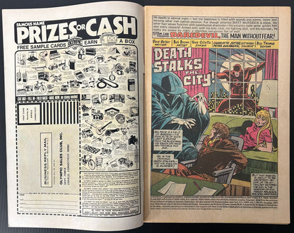 🔑 DAREDEVIL #115 [MARVEL COMICS] DIRECT *AD FOR INCREDIBLE HULK* 1974 VG/FN