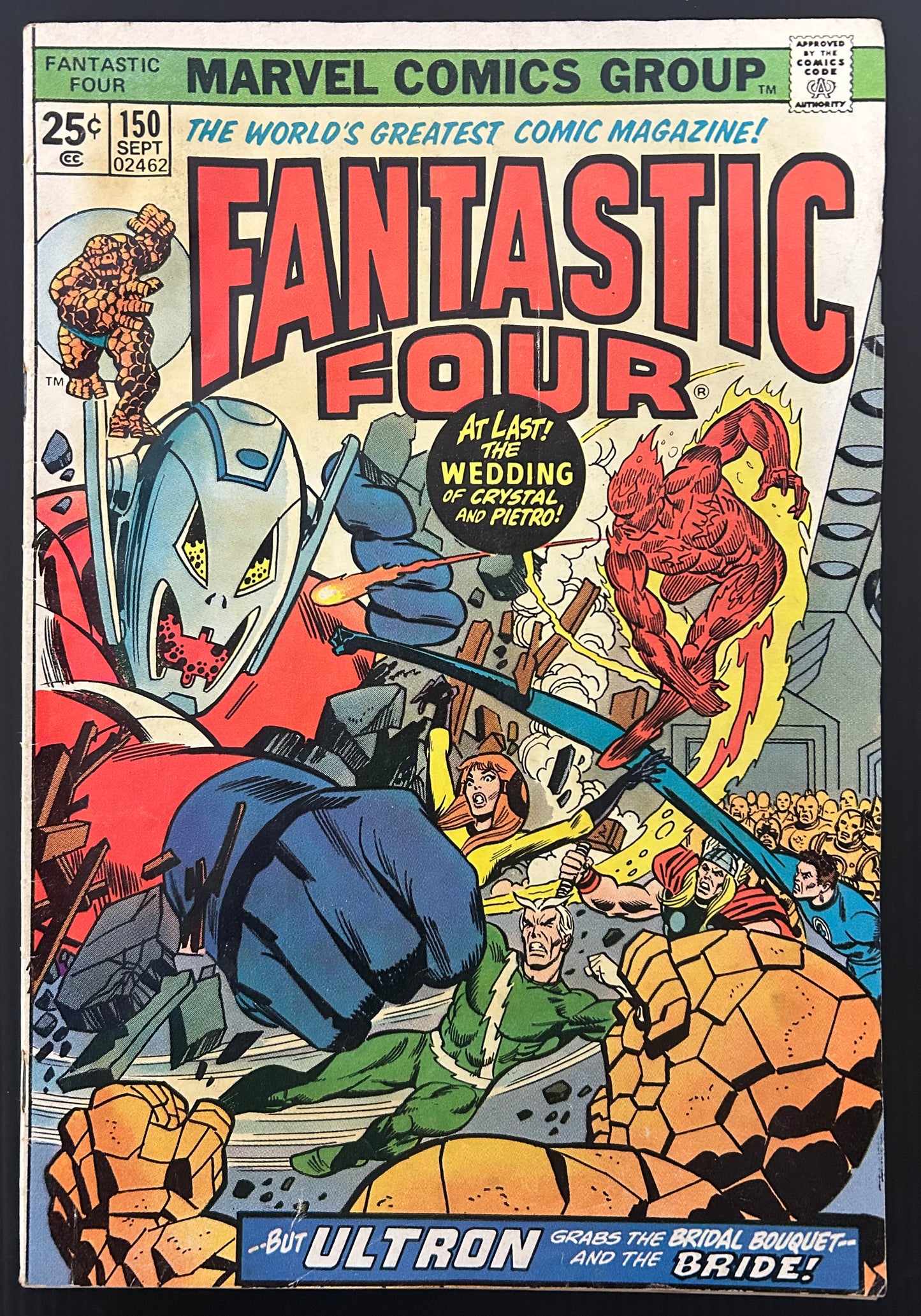 FANTASTIC FOUR #150 [MARVEL COMICS] DIRECT 1974 GD/VG