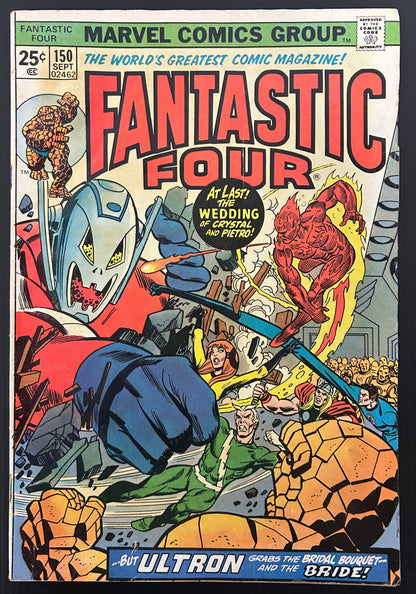 FANTASTIC FOUR #150 [MARVEL COMICS] DIRECT 1974 GD/VG