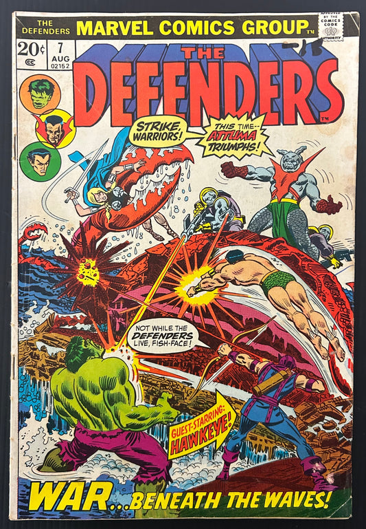 THE DEFENDERS #7 [MARVEL COMICS] DIRECT 1973 VG