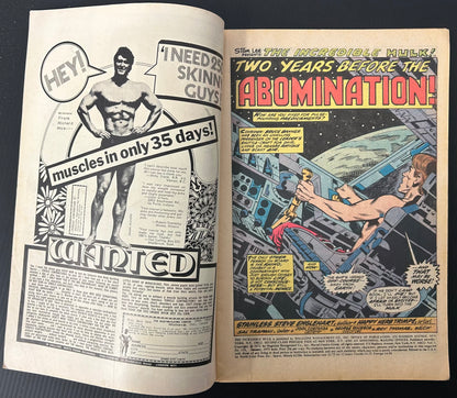 THE INCREDIBLE HULK #159 [MARVEL COMICS] DIRECT 1973 VG+