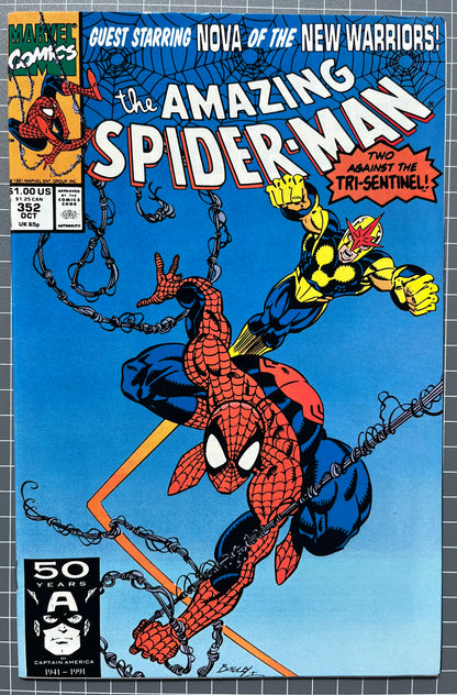 THE AMAZING SPIDER-MAN #352 [MARVEL COMICS] DIRECT 1991 NM-