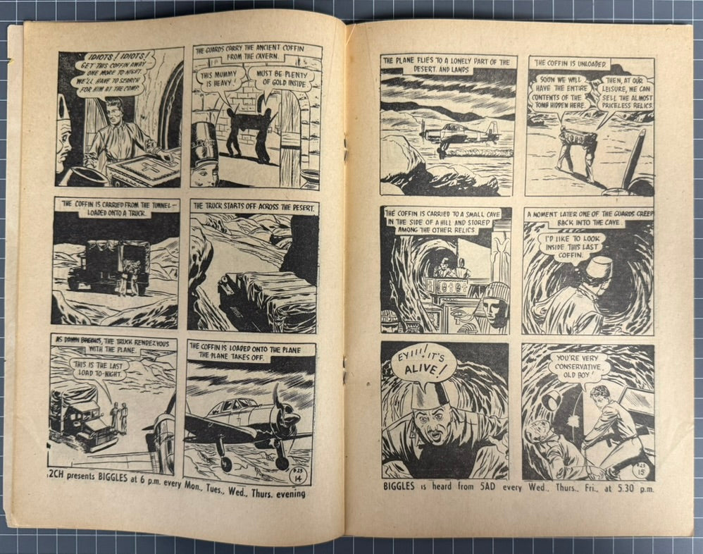 THE ADVENTURES OF BIGGLES #23 [ACTION COMICS] AUSTRALIAN *RARE* PRE-DECIMAL 1955