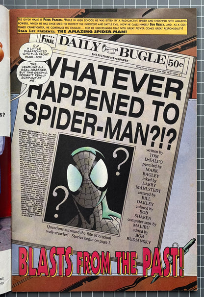 THE AMAZING SPIDER-MAN #407 [MARVEL COMICS] DIRECT 1995 FN/VF
