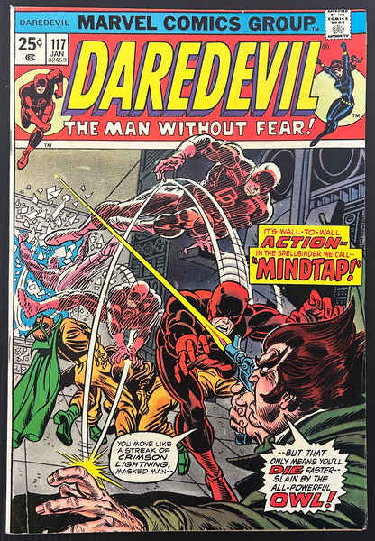 DAREDEVIL #117 [MARVEL COMICS] DIRECT 1975 FN/VF