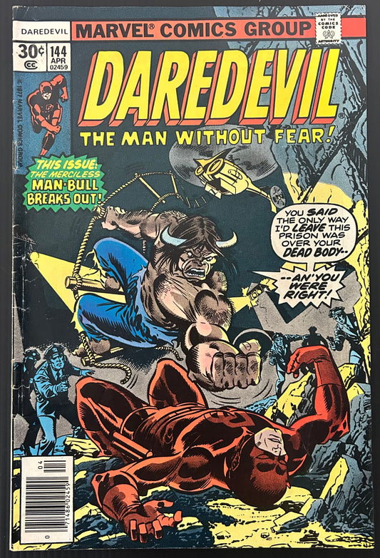 DAREDEVIL #144 [MARVEL COMICS] NEWSSTAND 1977 FN-