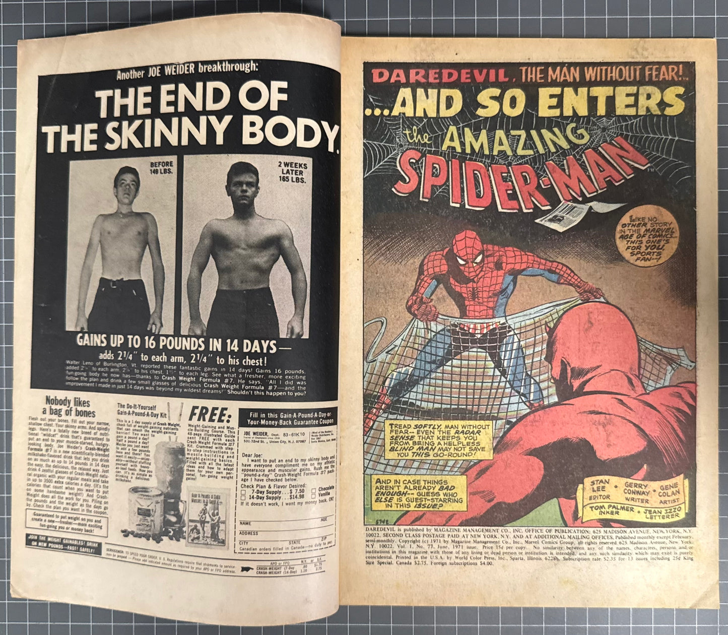 DAREDEVIL #77 [MARVEL COMICS] 1971 VG/FN