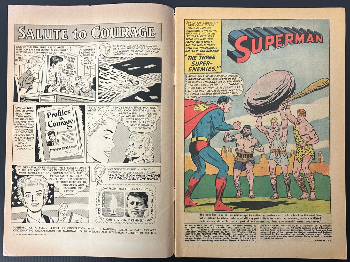 ACTION COMICS #320 [DC COMICS] DIRECT 1965 VG/FN