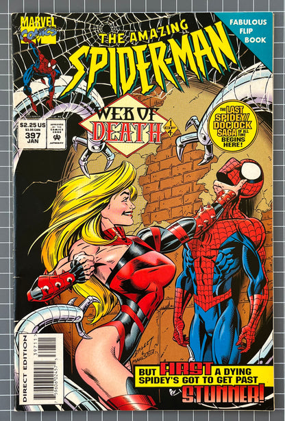 🔑 THE AMAZING SPIDER-MAN #397 [MARVEL COMICS] *1ST APP. STUNNER* 1995 FN+
