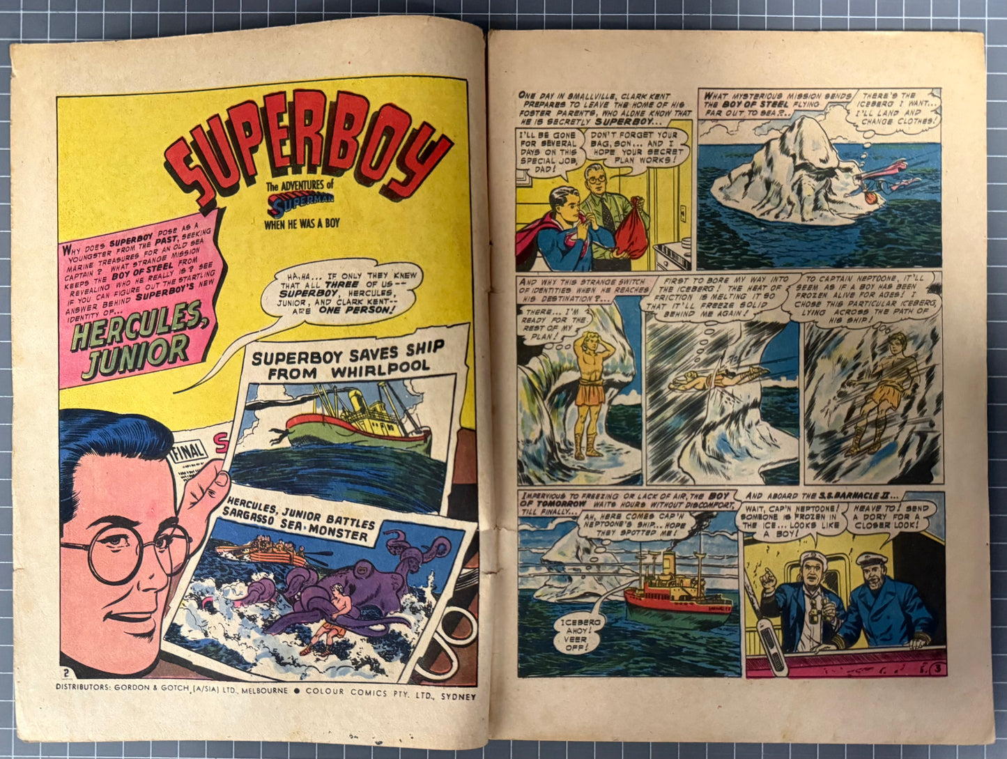 SUPERBOY #92 [COLOUR COMICS] AUSTRALIAN PRE-DECIMAL *SCARCE* 1956