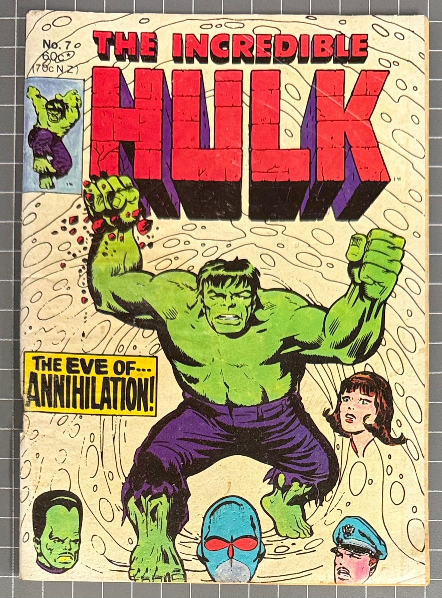 THE INCREDIBLE HULK #7 [YAFFA PUBLISHING] AUSTRALIAN DIGEST COMIC 1981