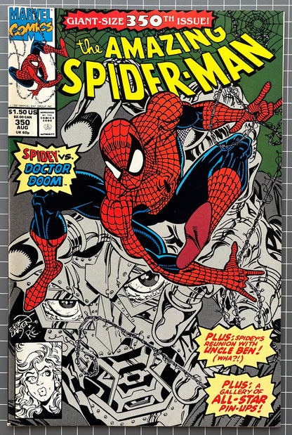 THE AMAZING SPIDER-MAN #350 [MARVEL COMICS] DIRECT 1991 VF/NM
