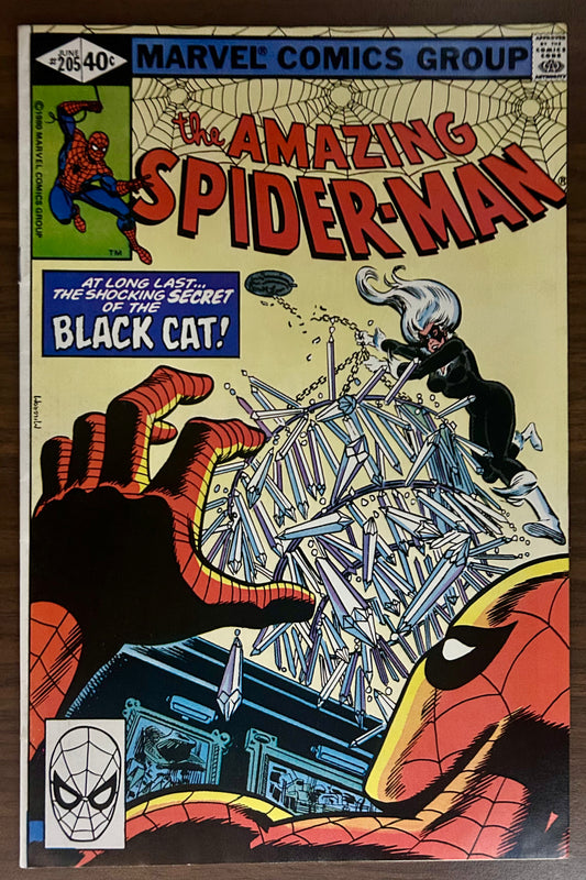 THE AMAZING SPIDER-MAN #205 [MARVEL COMICS] DIRECT 1980 VF+