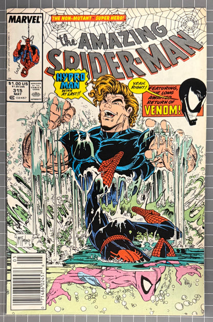 🔑 THE AMAZING SPIDER-MAN #315 [MARVEL COMICS] *2ND APP. VENOM* 1989 FN-