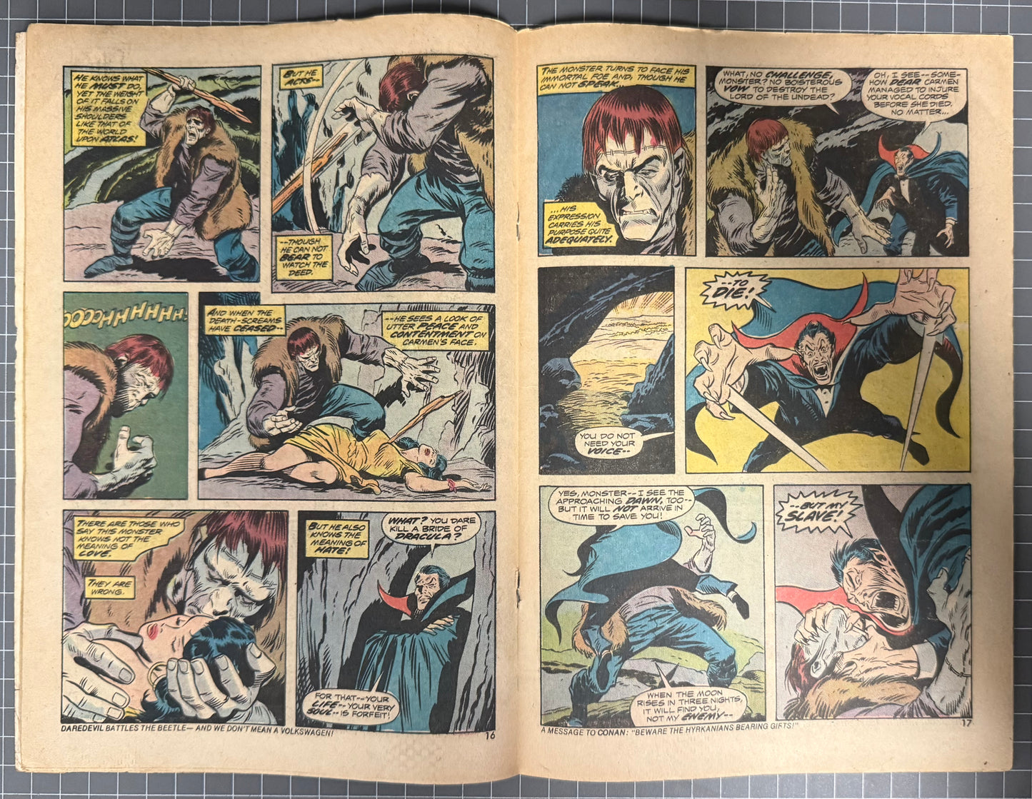 FRANKENSTEIN #9 [MARVEL COMICS] DIRECT 1974 GD