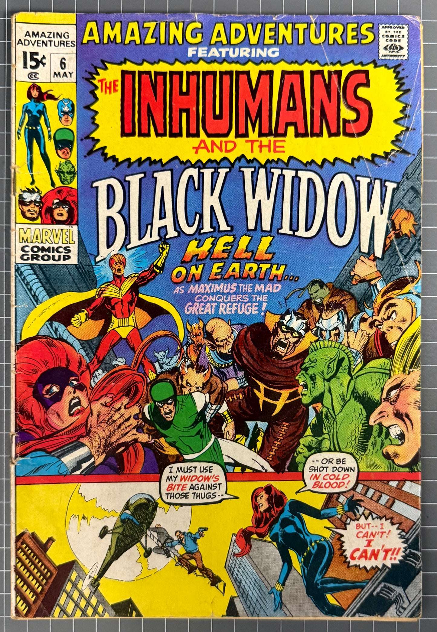 AMAZING ADVENTURES #6 [MARVEL COMICS] *INHUMANS & BLACK WIDOW* 1971 GD+