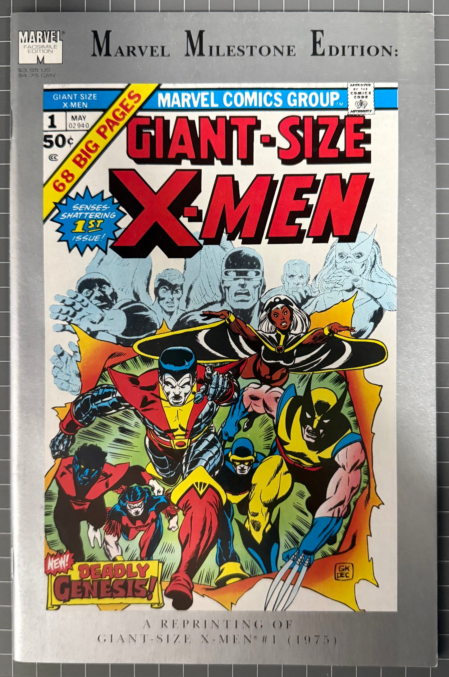 MARVEL MILESTONE EDITION: GIANT-SIZE X-MEN #1 [MARVEL COMICS] DIRECT 1991 VF/NM
