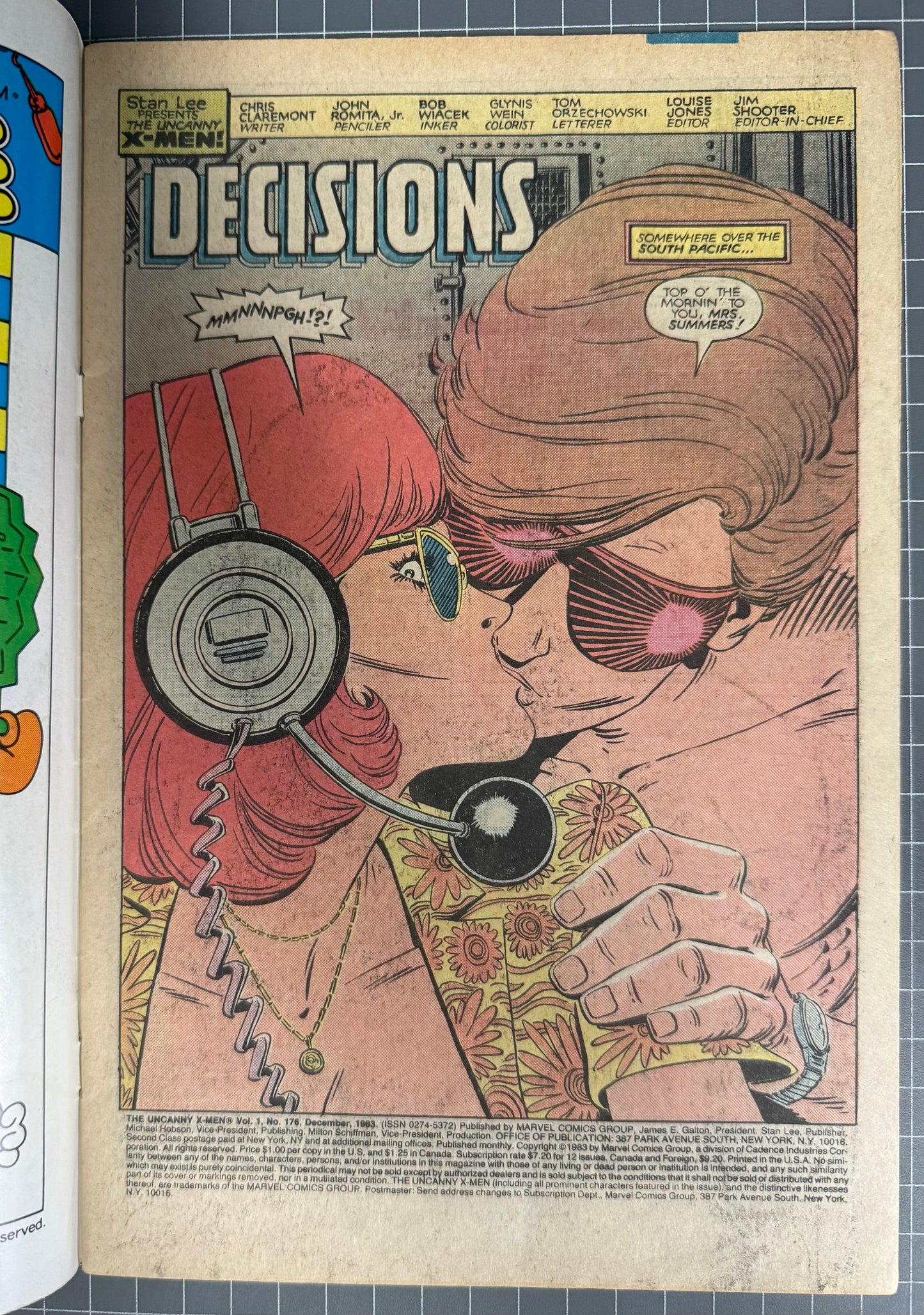 🔑 THE UNCANNY X-MEN #176 [MARVEL COMICS] *1ST APP. VALERIE COOPER* 1983 VG/FN