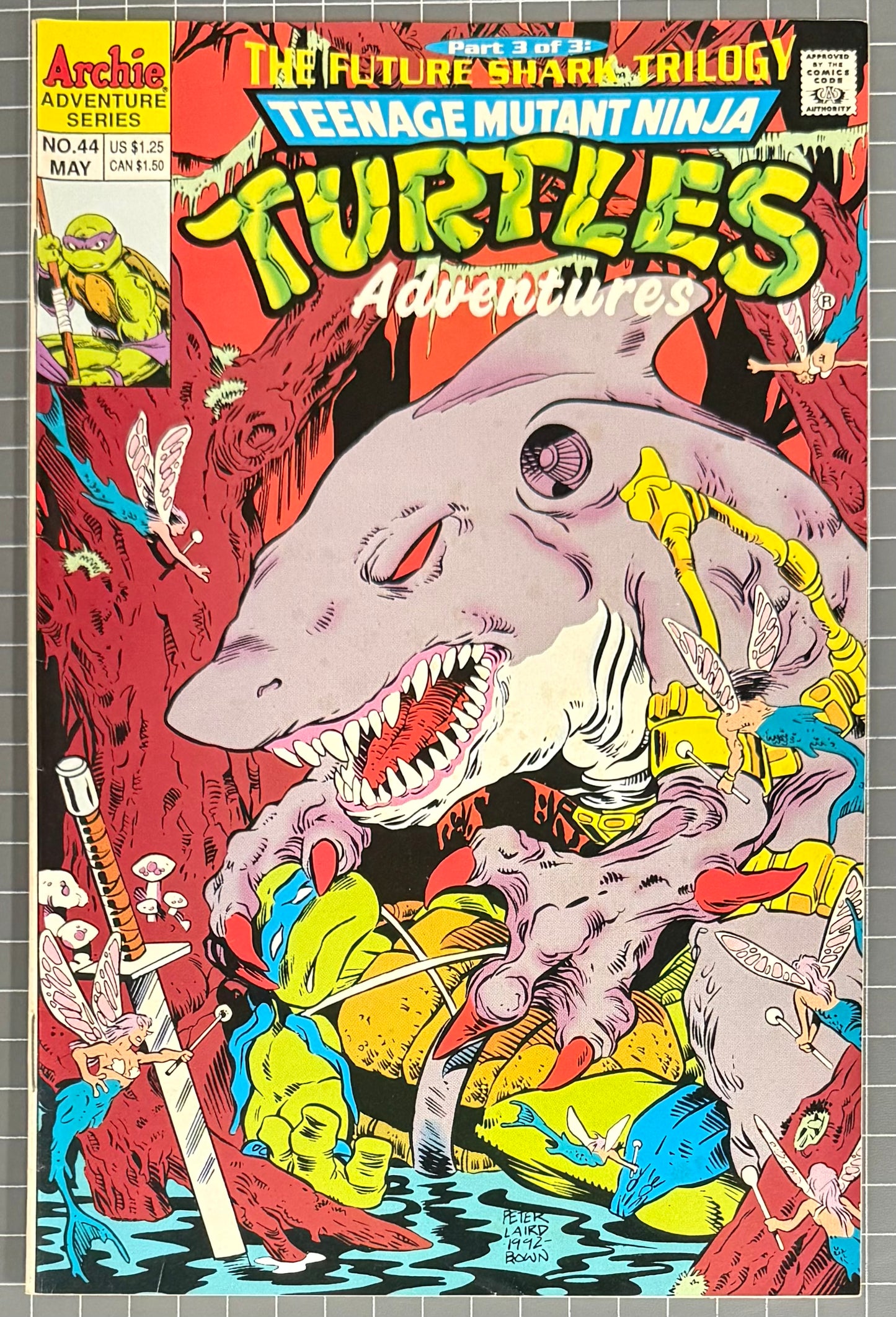 TEENAGE MUTANT NINJA TURTLES ADVENTURES #44 [ARCHIE] DIRECT COMIC 1993 VF