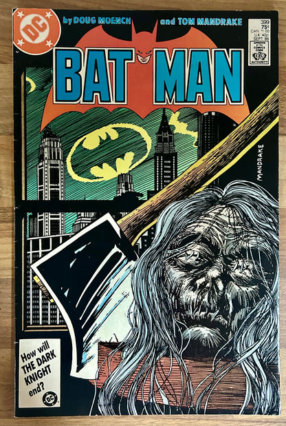 BATMAN #399 [DC COMICS] DIRECT 1986 FN/VF