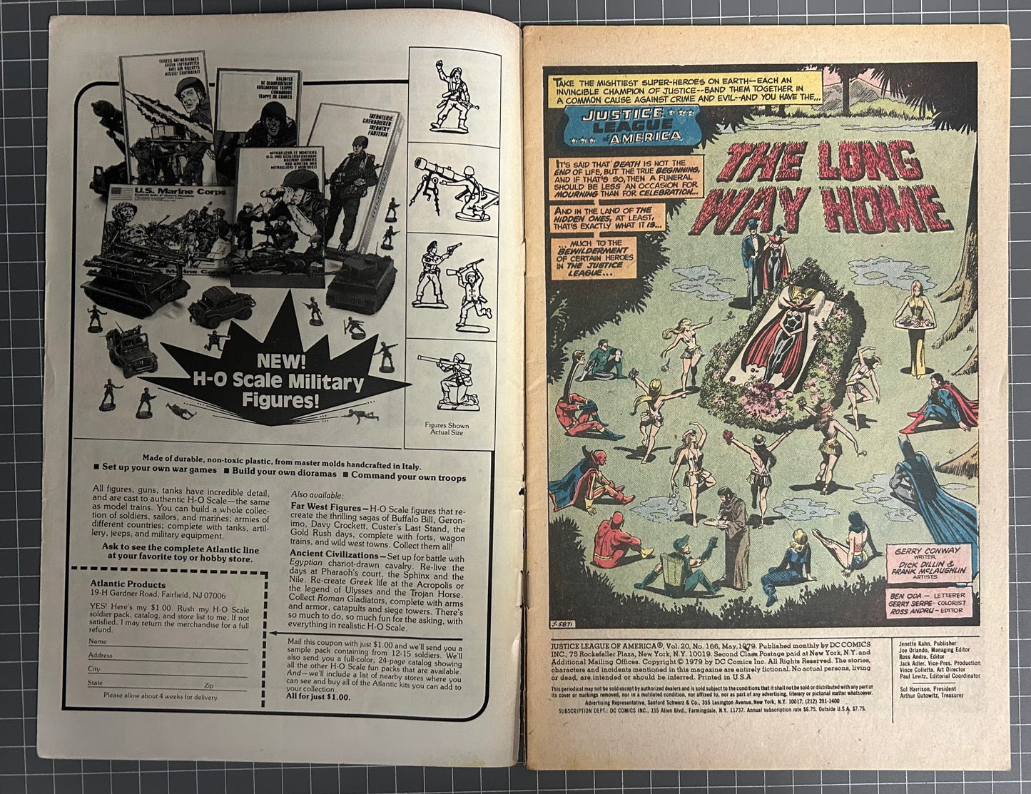 JUSTICE LEAGUE OF AMERICA #166 [DC COMICS] NEWSSTAND 1979 VG/FN