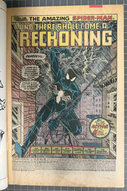 THE AMAZING SPIDER-MAN #287 [MARVEL COMICS] *GANG OF WAR PART 4* 1987 VG