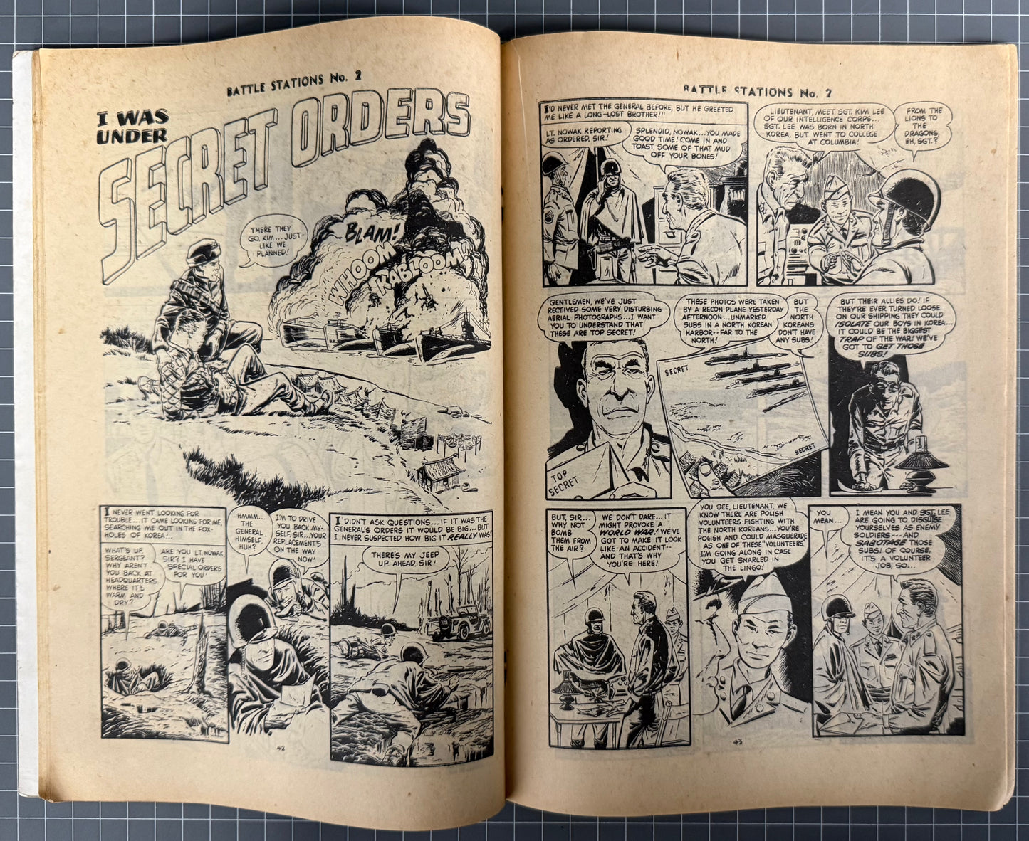 BATTLE STATIONS #2 [BARMOR PUBLICATIONS] AUSTRALIAN PRE-DECIMAL COMIC 1959