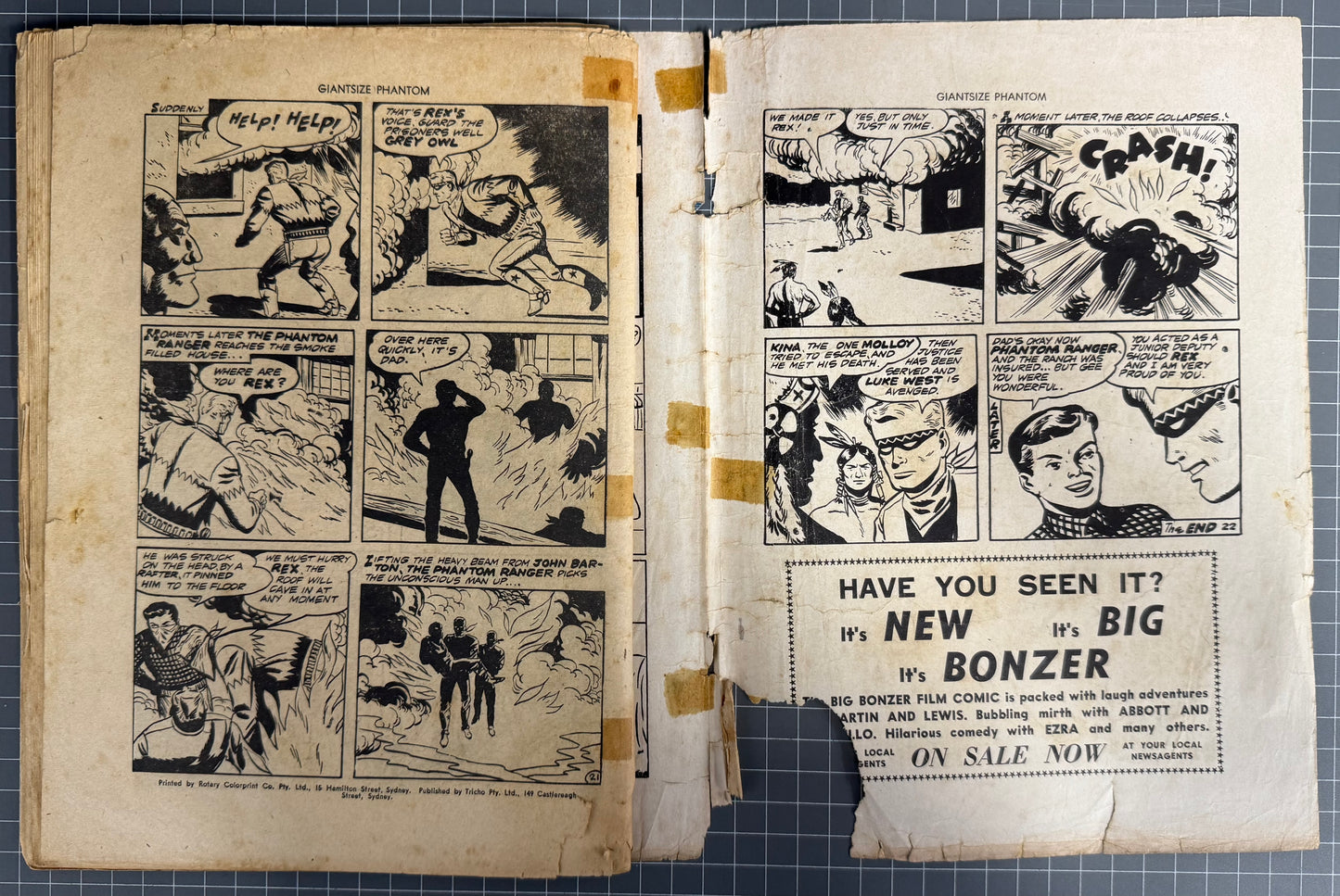 GIANTSIZE COMIC WITH THE PHANTOM #2 (FREW) AUSTRALIAN *SCARCE* PRE-DECIMAL 1957