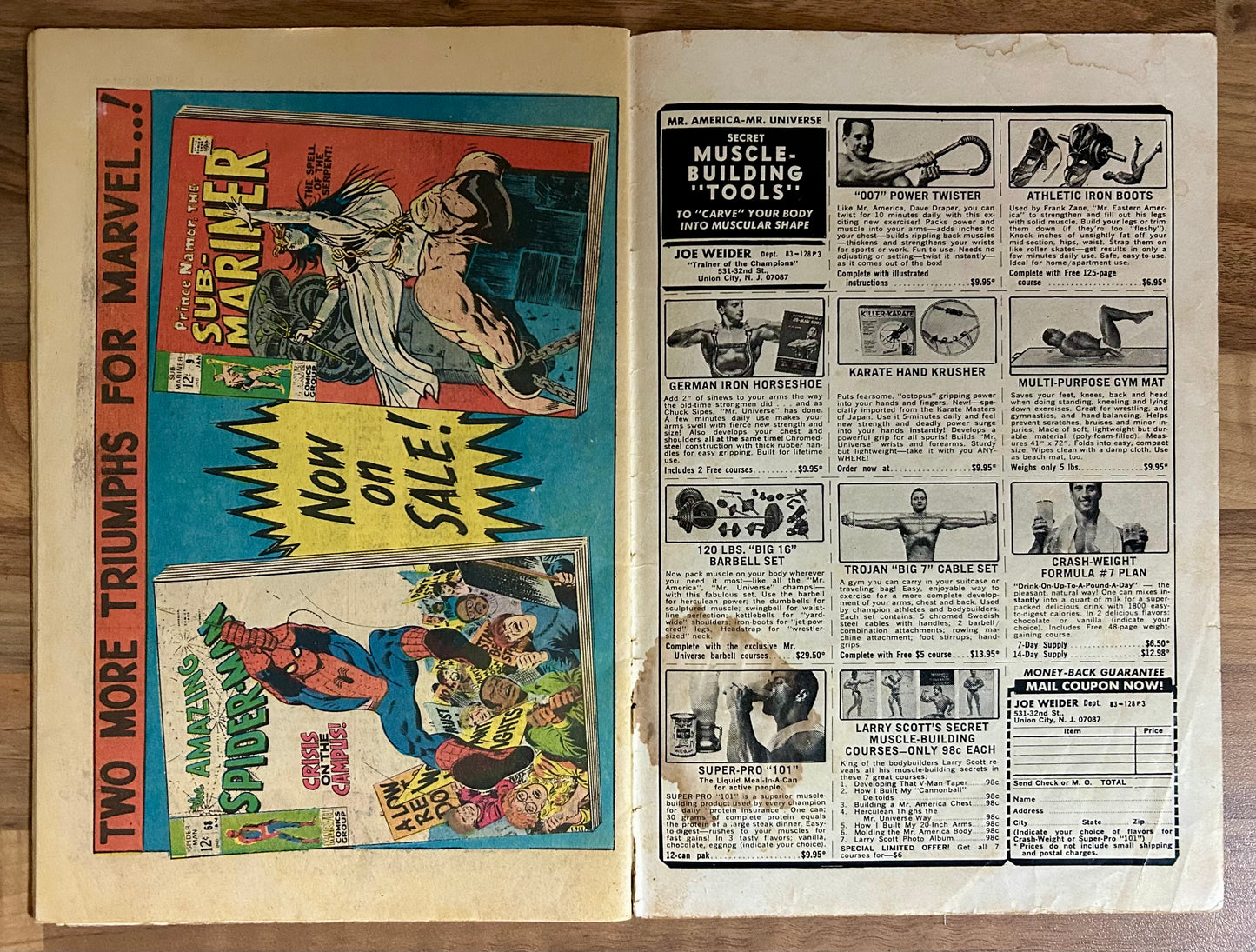 DAREDEVIL #47 [MARVEL COMICS] DIRECT 1968 GD-