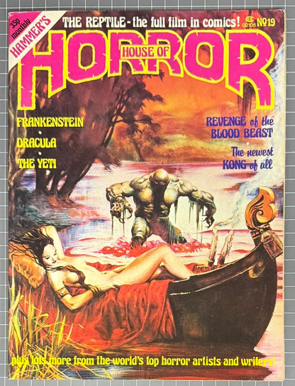 HAMMERS HOUSE OF HORROR #19 [GENERAL BOOK] HORROR MAGAZINE 1978 FN/VF