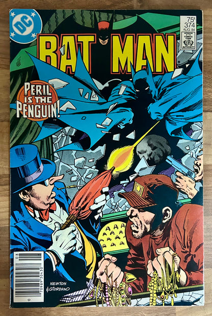 BATMAN #374 [DC COMICS] NEWSSTAND 1984 VF