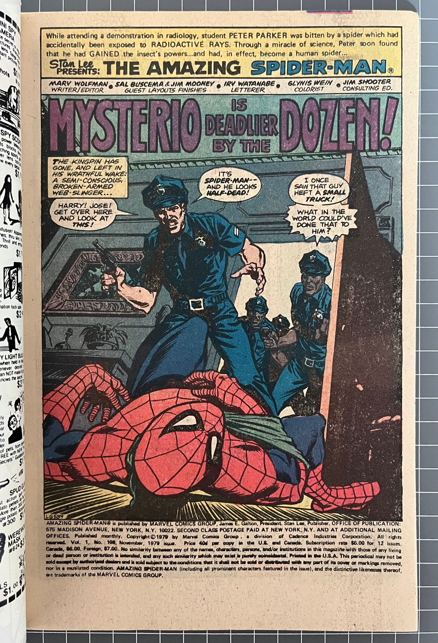 THE AMAZING SPIDER-MAN #198 [MARVEL COMICS] 1979 NM-