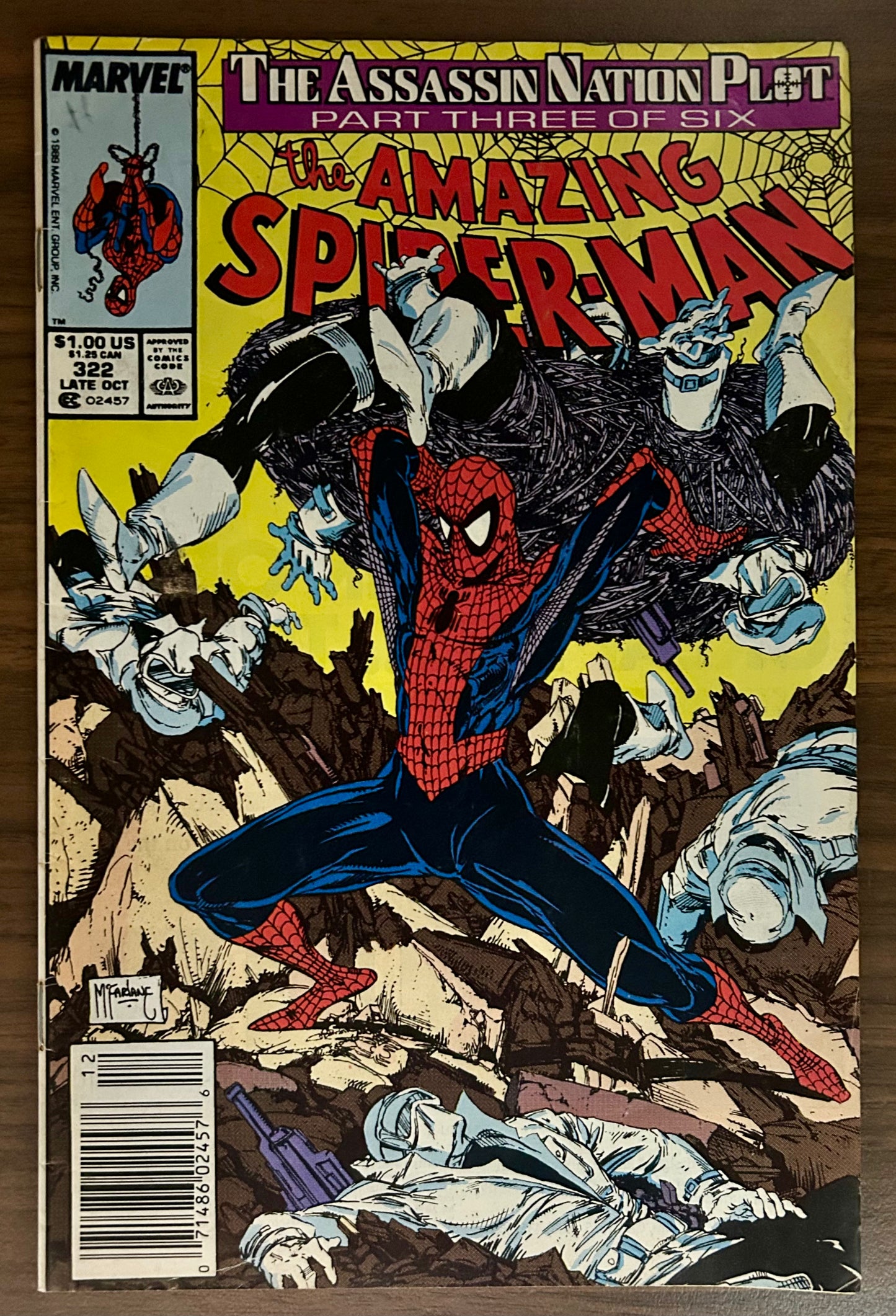 THE AMAZING SPIDER-MAN #322 [MARVEL COMICS] 1989