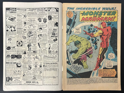 THE INCREDIBLE HULK #144 [MARVEL COMICS] DIRECT 1971 VG