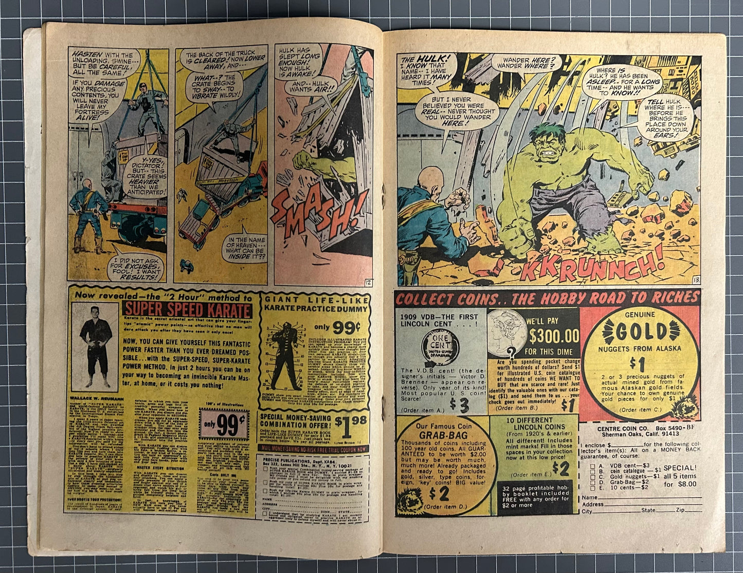 THE INCREDIBLE HULK #133 [MARVEL COMICS] DIRECT 1970