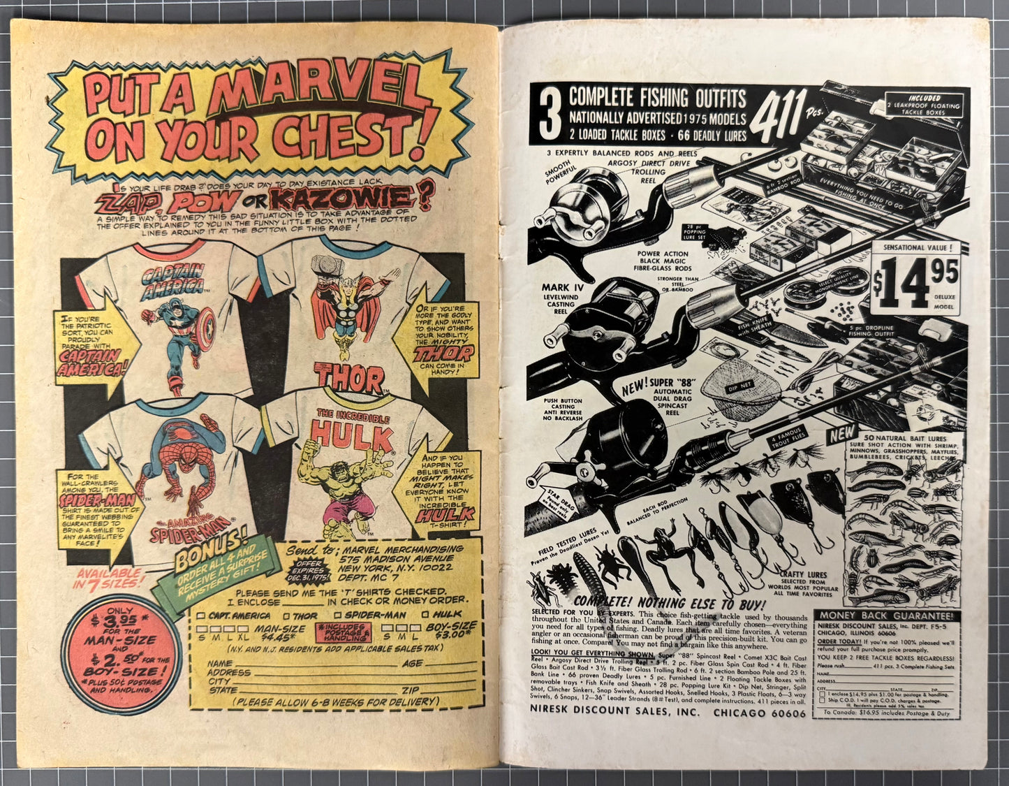 THE AMAZING SPIDER-MAN #147 [MARVEL COMICS] 1975 GD+